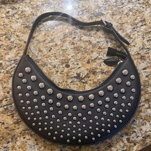 Black Studded Women's Bag